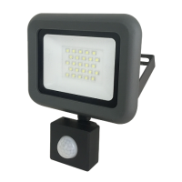 Jazzway Прожектор симметр. накладной cветодиод. (LED) 50x50Вт 190-260В IP54 с датчиком движения, алюминий серый