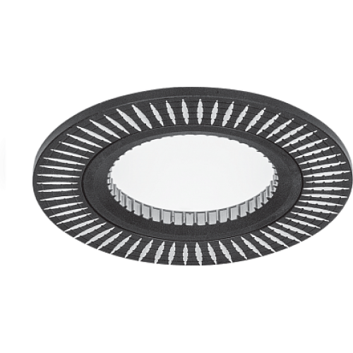 Gauss Светильник Aluminium Gu5.3 1/100 круг, черный/хром