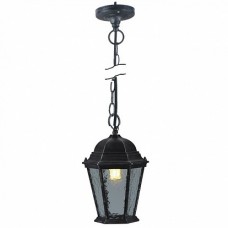 Arte Lamp Genova Черный/Прозрачный Светильник уличный подвесной 1x75W E27