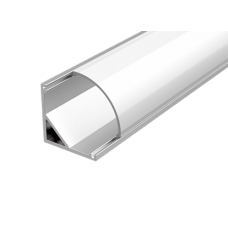 Varton Алюминиевый профиль для LED ленты с рассеивателем для углового монтажа 2000мм посадочное место 10мм