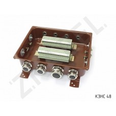 ЗЭТА Коробка монтажная КМ 65-40 УХЛ1,5 латунный ввод IP65