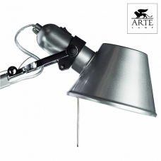 Arte Lamp Airone Серебро/Серая Лампа настольная офисная 1x60W 1xE27