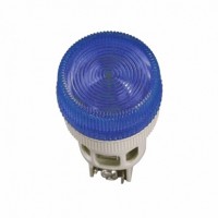 IEK Лампа ENR-22 сигнальная d22мм синий неон/240В цилиндр