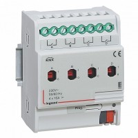 Legrand KNX Релейный активатор 4-канальный 16А. DIN 4 модуля.