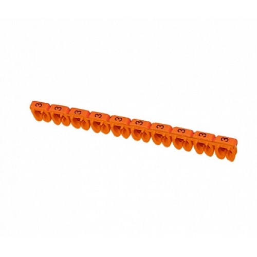 IEK Маркер МКН-"3" оранжевый 1,5 мм2 (1500шт/упак)