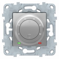 SE Unica New Алюминий Термостат электронный, 8А, встроенный термодатчик