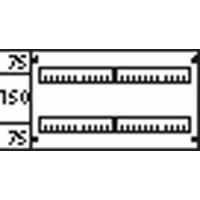 ABB Пластрон с прорезями 2ряда/2 рейки-150мм