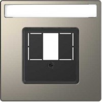SE Merten D-Life Никель Накладка центральная для TAE/Audio/USB