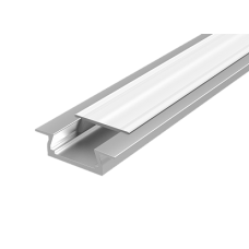 Varton Алюминиевый профиль для LED ленты с рассеивателем встраиваемый 2000мм посадочное место 10мм