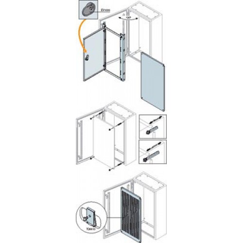 ABB SR2 Дверь внутренняя глухая для шкафов SR 800х600мм ВхШ