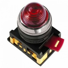 IEK Лампа AL-22 сигнальная d22мм красный неон/240В цилиндр