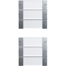 Gira Instabus S-55 Алюминий Комплект клавиш 6 шт.(3+3)к сенс.выключателю 3 Komfort,6кл.(3+3),513600