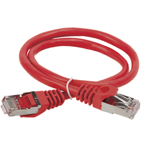 IEK ITK Коммутационный шнур (патч-корд), кат.5Е FTP, 5м, красный