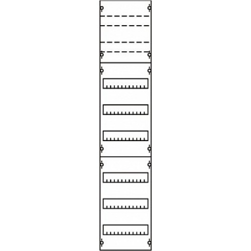 ABB Панель для модульных уст-в 1ряд/8 реек (1V43KA)