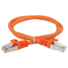 IEK ITK Коммутационный шнур (патч-корд), кат.5Е FTP, 1м, оранжевый