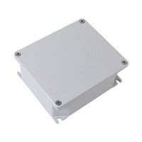 DKC Коробка ответвительная алюминиевая окрашенная,IP66, RAL9006, 90х90х53мм (габарит. размеры 100х100х59мм)