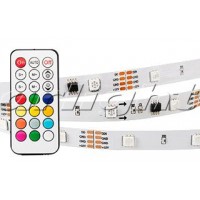 Arlight Лента SPI-5000SE-IR21B 12V RGB (5060,150 LED x3,1804, ПДУ)