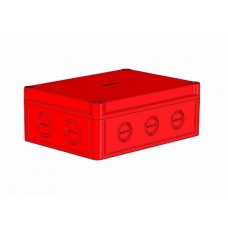 Hegel КР2802-441 Коробка красная, низкая крышка, монтажная пластина