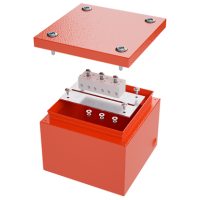 DKC Коробка стальная FS с гладкими стенками и клеммниками IP66, 150х150х80 мм, 4р, 450V, 20A, 10 мм.кв, нерж.контакт