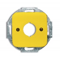 ABB BJE Reflex SI Жёлтый Плата центральная (накладка) с суппортом для командно-сигнальных приборов