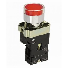 IEK Кнопка управления LAY5-BW3461 с подсветкой красный 1з