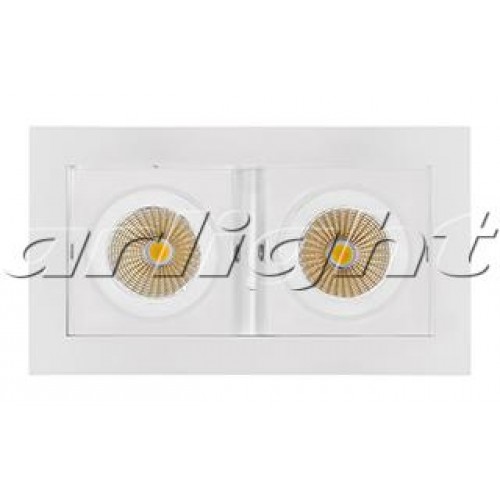 Arlight Светильник CL-KARDAN-S180x102-2x9W White (WH, 38 deg)