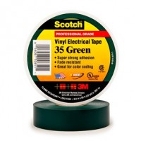 3M Scotch 35 Изоляционная лента высшего класса, 19мм х 20м, зеленая