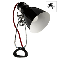 Arte Lamp Dorm Черная Лампа настольная офисная 40W E14