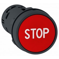 SE XB7 Кнопка 22мм красная НО+НЗ с маркировкой STOP