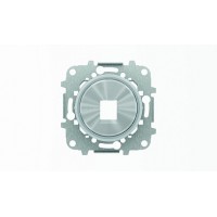 ABB SKY Moon Накладка для 1-го суппорта/разъёма типа 2017... или 2018..., со стальным суппортом, кольцо "хром"