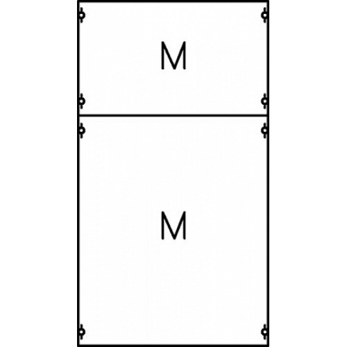 ABB Панель с монтажной платой 2ряда/8 реек h=1200 мм