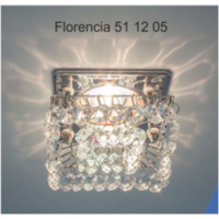 Italmac Florencia 51 12 05 Светильник штампованный с подвесным стеклом, основание хром, MR16