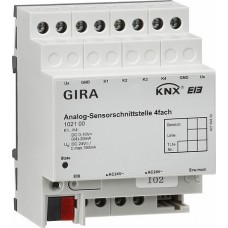 Gira KNX Аналоговый вход 4 канальный, DIN-рейка