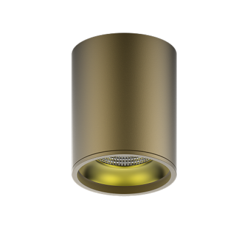 Gauss Кофе/Золото Светильник LED накладной 12W 3000K 79x100мм 1/30