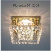 Italmac Florencia 51 12 04 Светильник штампованный с подвесным стеклом, основание золото, MR16