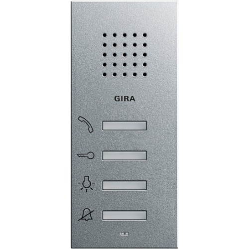 Gira S-55 Алюминий Внутренняя квартирная станция (аудио) наружного монтажа hand free
