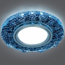 Gauss Светильник Backlight Gu5.3 LED 4100K 1/40 круг, гран. черный/серебро/хром