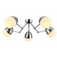 Arte Lamp Bancone Хром/Белый Светильник потолочный 5x40W 5xE27