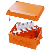 DKC Коробка пластиковая FS с кабельными вводами и клеммниками, IP56, 150х110х70 мм, 5р, 450V, 30A, 16 мм.кв