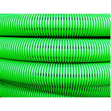 DKC Труба гибкая двустенная дренажная д.200мм, класс SN8, перфорация 360град., цвет зеленый