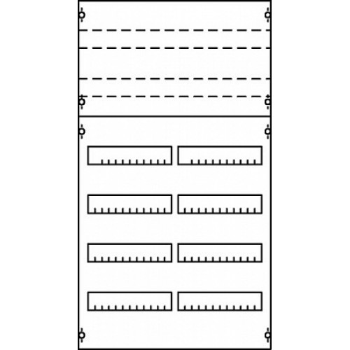 ABB Панель для модульных уст-в 1ряд/8 реек (1V4KA)