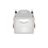 Varton Рамка для модульного светильника FLEX 50 10 квадратная встраиваемая утопленная 85х85х65мм RAL9010 поворотная