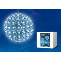 Uniel Фигура светодиодная «Шар с цветами сакуры», с контроллером, 200 светодиодов, диаметр 21 см, цвет свечения-белый, IP20