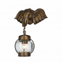 Favourite Hunt Светильник уличный металл золотисто-коричневого цвета, стекло закаленное выдувное с воздушными пузырьками 1*E27*60W, IP44