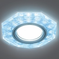 Gauss Светильник Backlight Gu5.3 LED 4100K 1/40 восемь гран. белый/серебро/хром