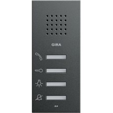 Gira S-55 Антрацит Внутренняя квартирная станция (аудио) наружного монтажа hand free