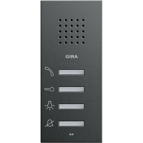 Gira S-55 Антрацит Внутренняя квартирная станция (аудио) наружного монтажа hand free