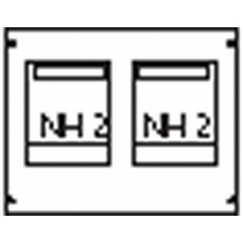 ABB Пластрон для 2 NH2 2ряда/3 рейки