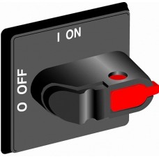 ABB Ручка управления OHYS3RHE-RUH (желто-красная) с символами на русском для рубильников дверного монтажа ОТ16..80FТ