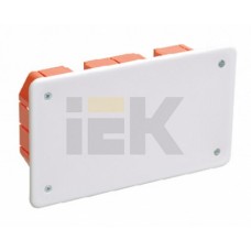 IEK Коробка КМ41026 распаячная 172х96x45мм для полых стен (с саморезами, пластиковые лапки, с крышкой )